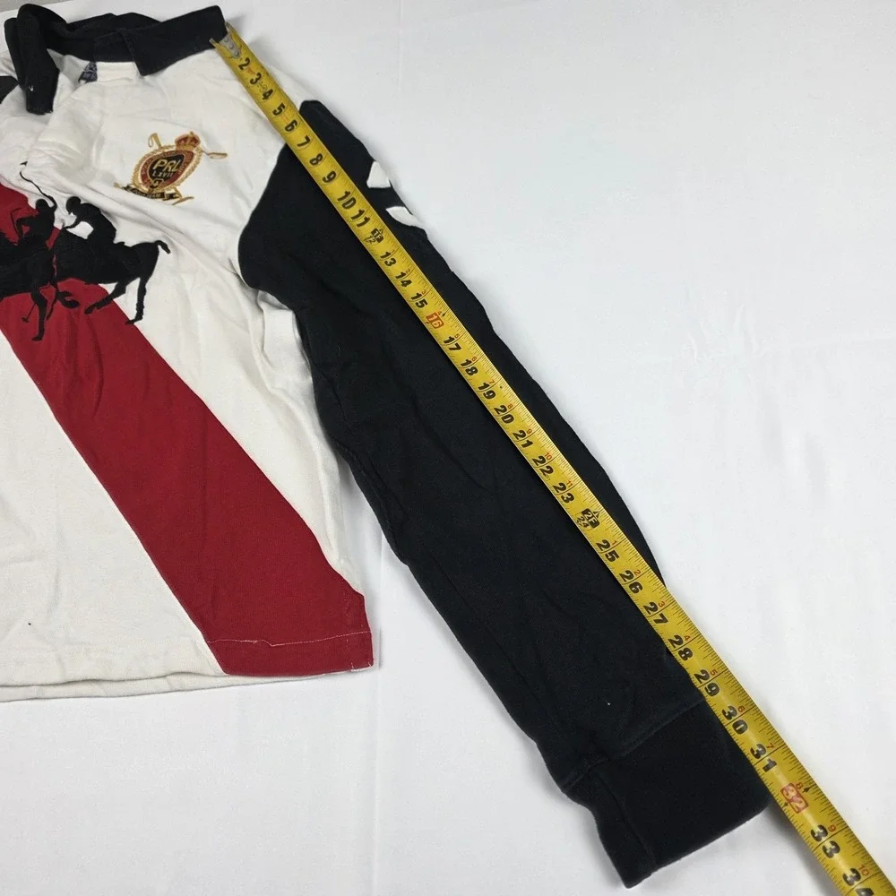 Polo By Ralph Lauren Polo Shirt Mens 2XL Multicolor Custom Fit Rugby Graphic 3